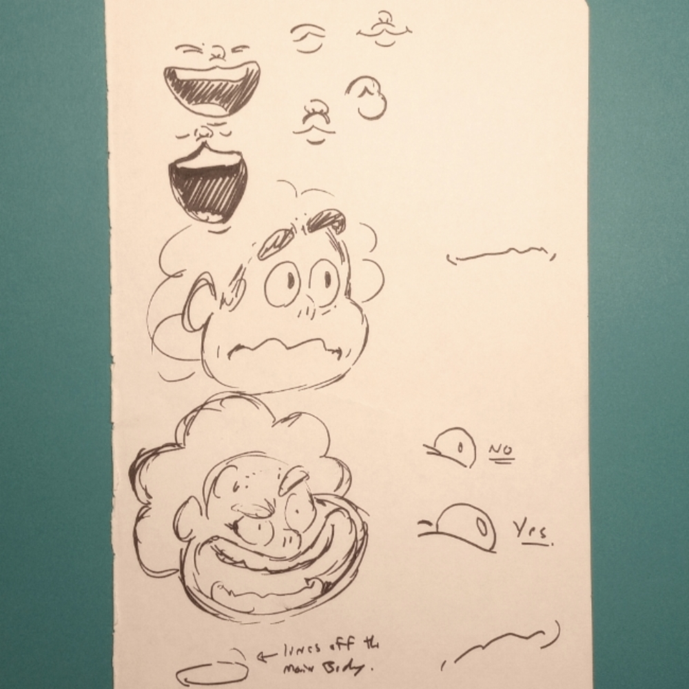 SU "Steven Rules" Original Sketchbook Page - Raven Molisee